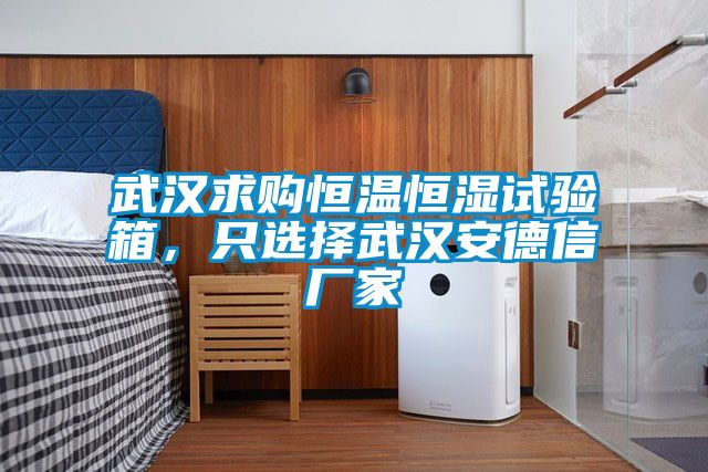 武漢求購恒溫恒濕試驗箱，隻選擇武漢安德信廠家