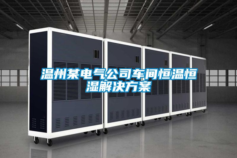 溫州某電氣公司車間恒溫恒濕解決免费看片下载