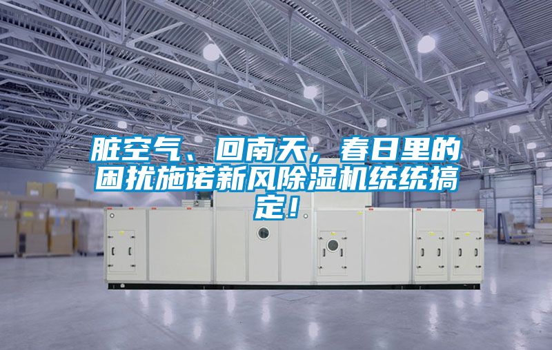 髒空氣、回南天，春日裏的困擾施諾新風91看片在线下载機統統搞定！