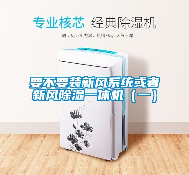 要不要裝新風係統或者新風91看片在线下载一體機（一）