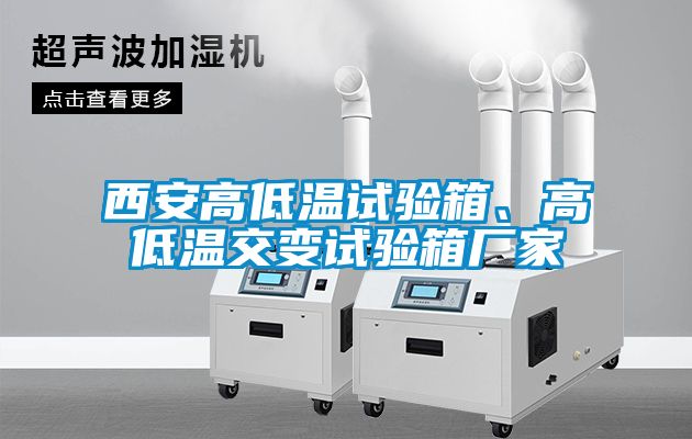 西安高低溫試驗箱、高低溫交變試驗箱廠家