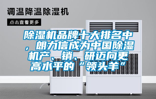 91看片在线下载機品牌十大排名中，朗力信成為中國91看片在线下载機產、銷、研邁向更高水平的“領頭羊”