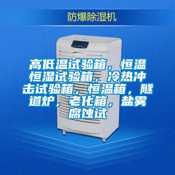 高低溫試驗箱，恒溫恒濕試驗箱，冷熱衝擊試驗箱，恒溫箱，隧道爐，老化箱，鹽霧腐蝕試