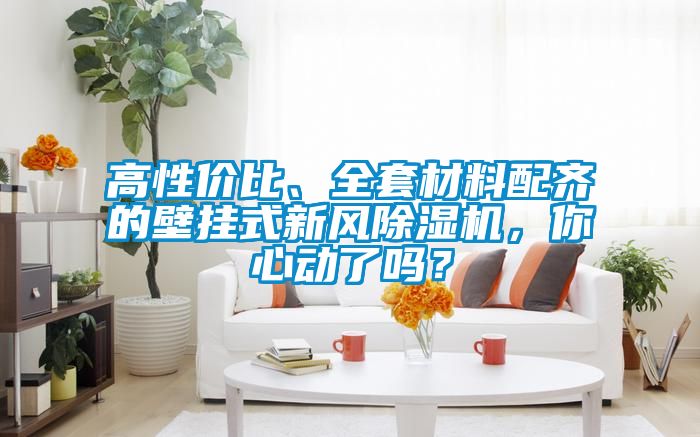 高性價比、全套材料配齊的壁掛式新風91看片在线下载機，你心動了嗎？