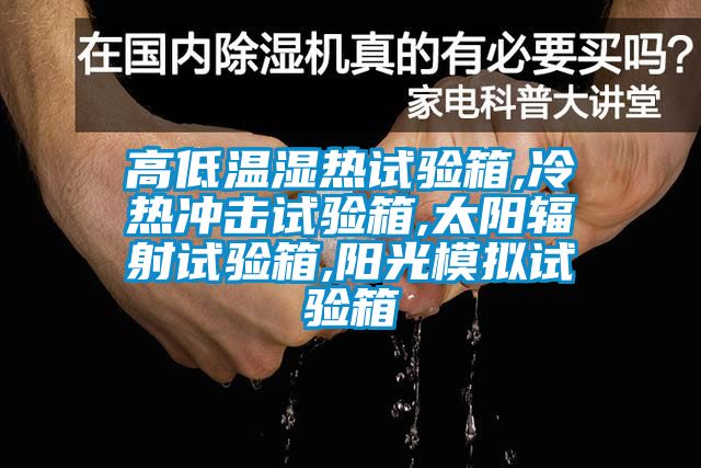 高低溫濕熱試驗箱,冷熱衝擊試驗箱,太陽輻射試驗箱,陽光模擬試驗箱