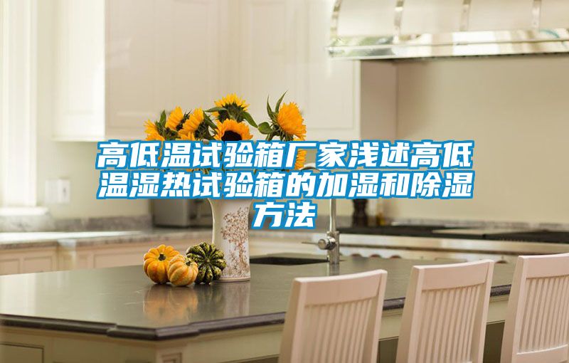 高低溫試驗箱廠家淺述高低溫濕熱試驗箱的加濕和91看片在线下载方法