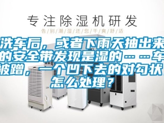 企業手机看片AV短片洗車後，或者下雨天抽出來的安全帶發現是濕的……車被蹭，一個凹下去的對勾狀，怎麽處理？