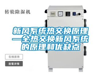 企業手机看片AV短片新風係統熱交換原理—全熱交換新風係統的原理和優缺點