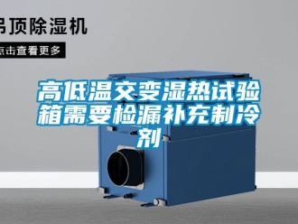 常見問題高低溫交變濕熱試驗箱需要檢漏補充製冷劑