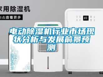 行業手机看片AV短片電動91看片在线下载機行業市場現狀分析與發展前景預測