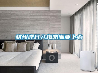 行業手机看片AV短片杭州昨日入梅防潮要上心