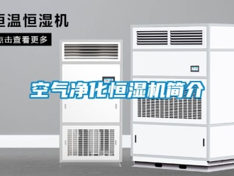 知識百科空氣淨化恒濕機簡介