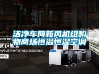 知識百科潔淨車間新風機組購物商場恒溫恒濕空調