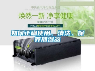 常見問題如何正確使用、清洗、保養加濕器