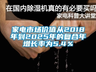 行業手机看片AV短片家電市場價值從2018年到2025年的複合年增長率為5.4％