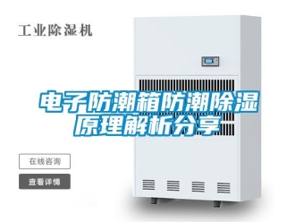 常見問題電子防潮箱防潮91看片在线下载原理解析分享