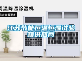 知識百科江蘇節能恒溫恒濕試驗箱供應商