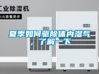 常見問題夏季如何驅除體內濕氣，了解一下