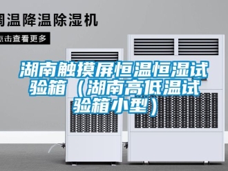 知識百科湖南觸摸屏恒溫恒濕試驗箱（湖南高低溫試驗箱小型）