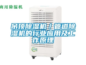 企業手机看片AV短片吊頂91看片在线下载機／管道91看片在线下载機的行業應用及工作原理