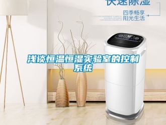 知識百科淺談恒溫恒濕實驗室的控製係統