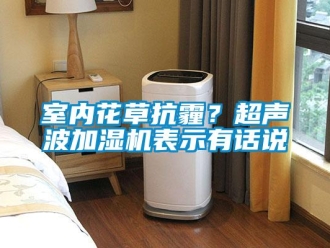 知識百科室內花草抗霾？超聲波加濕機表示有話說