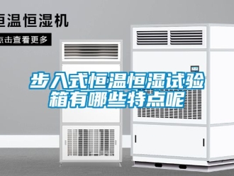 知識百科步入式恒溫恒濕試驗箱有哪些特點呢