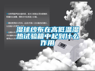 常見問題濕球紗布在高低溫濕熱試驗箱中起到什麽作用