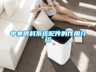 知識百科中央供料係統配件的作用介紹